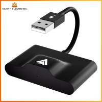 ตัวแปลง USB คาร์เพลย์คู่ Wi-Fi 2.4กิกะเฮิร์ตซ์/5กิกะเฮิร์ตซ์สายเชื่อมอุปกรณ์ใช้ในรถไร้สายบลูทูธ-รองรับการเล่นแบบใช้สายไปยังไร้สายสำหรับแอนดรอยด์10.0/แอนดรอยด์6.0