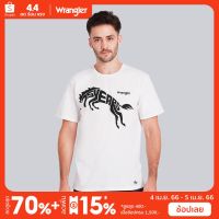 WRANGLER เสื้อยืดแขนสั้นผู้ชาย คอลเลคชั่น 75th Anniversary (REGULAR) รุ่น WR W271R201 OFF-WHITE เสื้อยืด เสื้อยืดแขนสั้น เสื้อผ้าผู้ชาย