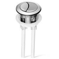 Hemoton ปุ่มกดชักโครกหัวกลมแบบ Dual Push Flushing Toilet Button Toilet Replacement Part