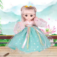 New 16cm BJD Doll 13 Movable Jointeds Makeup Cute Ancient Styles Hanfu Dolls Fashion Classic DIY Toy For Girls Gift