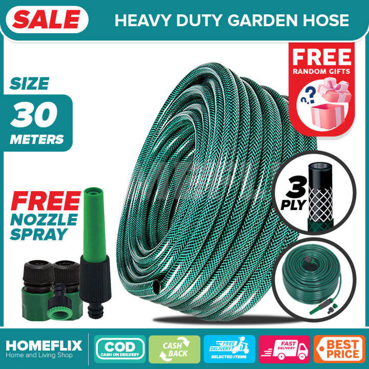 Homeflix Water Hose, PVC Pressure washer, Garden Hose set, Heavy duty