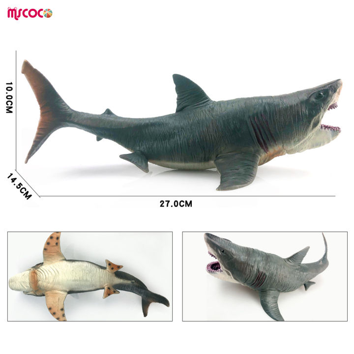 แบบจำลองรูปฉลามการกินมนุษย์จำลอง-mscoco-ที่มีสีสดใสดูเป็นของขวัญที่ดีสำหรับผู้ที่ชื่นชอบไดโนเสาร์