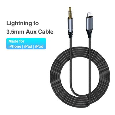 Chaunceybi Lightning To 3.5mm Jack AUX Cable 8Pin Headphone Audio Splitter iPhone Car