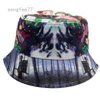 ผู้ชายผู้หญิง Anime Demon Slayer Bucket Hat,หมวกปานามา,หมวกชาวประมง,หมวกกันแดด