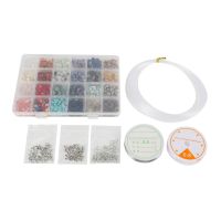 1323Pcs Irregular Gemstone Beads Kit with Spacer Beads Lobster Clasps Elastic Jump Rings for DIY Jewelry Making Supplies