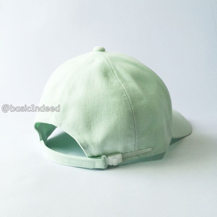 basic-indeed-หมวกแก๊ปสีพื้นทรงสวย-เขียวมิ้นท์