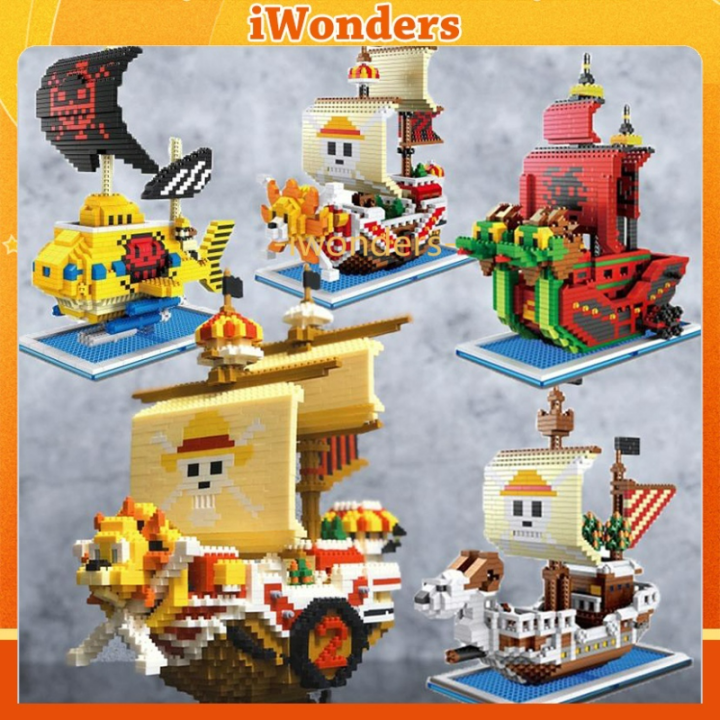 Nano Blocks Thousand Sunny One Piece Pirate Ship Model K Box Building