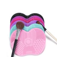 【cw】 Wholesale Foundation Makeup Scrubber Board Silicone Cleaner Make Up Washing Cleaning Hand !