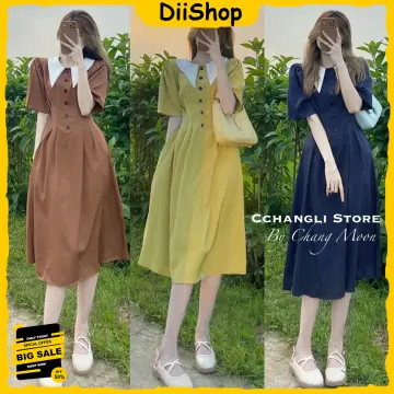 Váy Hoa Nhí 🌸 [FREESHIP ] 🌸 Váy Cổ Ren Chun Sau Đầm Váy Vintage Dáng Xoè  Mới [ Hàng QCCC Có size SM ] 💋💋 - Đầm, váy nữ | ThờiTrangNữ.vn