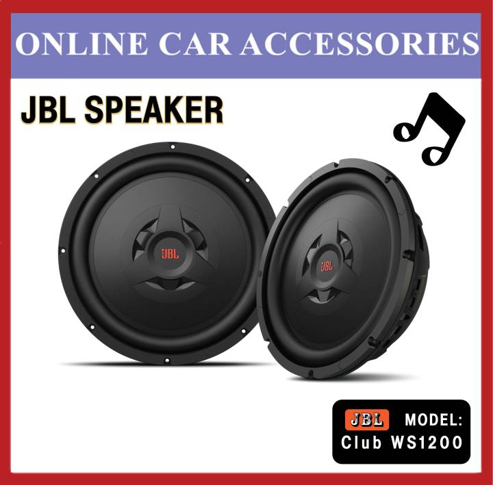 chap Nybegynder ved siden af JBL CLUB WS1200 12” 250 Watts Club Series Shallow Mount Car Subwoofer |  Lazada