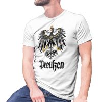 Königlich-Preußischen Adler Preußen Wappen Friedrich เสื้อยืดแบรนด์2023เสื้อยืดผู้ชายแบรนด์เสื้อยืดแขนลำลองขาสั้น O คอแฟชั่นพิมพ์ลายเสื้อฤดูร้อนคอกลมผ้าคอตตอน100% ใหม่เสื้อคอกลมคอกลมขายส่งราคาถูกตลก