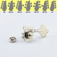 【Made in Korea】1Set 4/5 Strings  Electric Bass Cloverleaf Machine Heads Tuners  ( Nickel) Guitar Bass Accessories