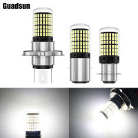 Guadsun 1PC ไฟหน้ารถจักรยานยนต์ไฟ Led H4 BA20D P15D Super Bright 3014 144 12V 6000K สีขาว Moto หลอดไฟอุปกรณ์เสริมหมอกโคมไฟ