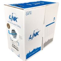 LINK CAT6 UTP Cable (305m/Box) US-9106A สายแลน สายLan UTP CAT6 แท้ 100% เเบบยกลังความยาวสาย305เมตร