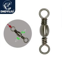 DNDYUJU 100pcs Fishing Connector  Barrel Swivel Carbon Steel Sea Hooks Connector for Sea Fishing Luer Connector Accessories Accessories