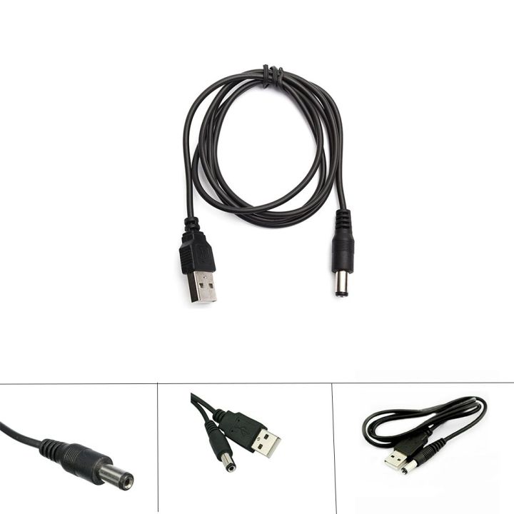EO4MD Hot Sale 5.5 X 2.1mm 1M 5V Computer Cables Connectors for LED Lamp or  Other Equipment Cable Adapter Barrel Jack Power Cable Connector USB Port To  DC