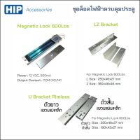 HIP Magnetic Lock 600Lbs กลอนแม่เหล็กแรงดึง 600 ปอนด์ สำหรับประตูกรอบอลูมิเนียมและประตูทั่วไป