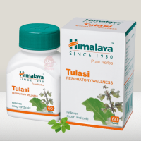 Himalaya Tulasi ผลิตภัณฑ์อาหารเสริมเพื่อสุขภาพ ลดหวัด ลดไข้ ไอ จาม 60 tablets