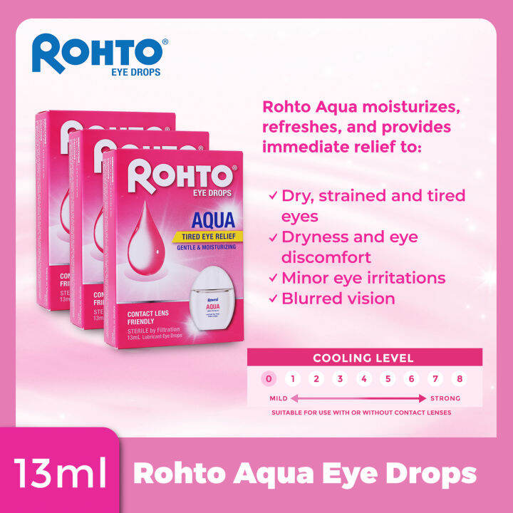 Rohto Aqua Eye Drops [Bundle of 3] | Lazada PH