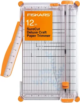 Fiskars 9 Inch Bypass Paper Trimmer (199130-1001),White