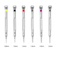 6Pcs Steel Watch Screwdrivers &amp; 6Pcs Spare Drill Bits Kits for Watchmaker Remove and Adjust Repair Watch Glasses Tools