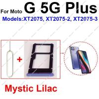 ที่ใส่ถาดซิมการ์ดสำหรับ Motorola MOTO G 5G Plus One 5G Ace One 5G UW Ace Sim Socket การ์ด SD ชิ้นส่วนอะไหล่อะแดปเตอร์สำหรับตัวอ่าน LKT37123