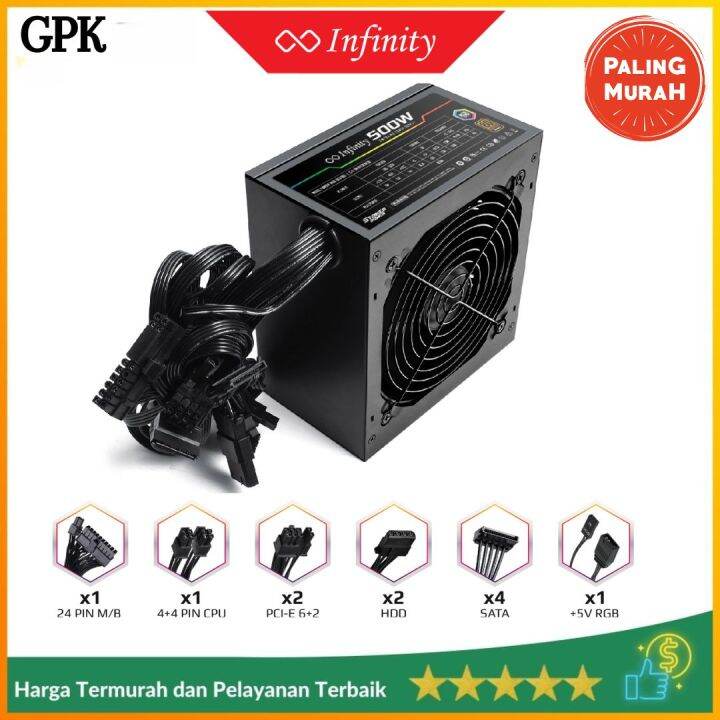 Power Supply PSU Infinity Striker Power 550 Watt | PSU Infinity 550W ...