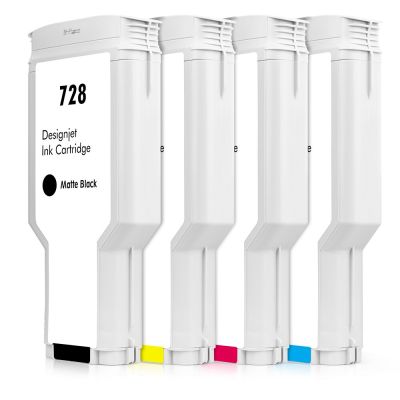 ตลับหมึกรีไซเคิล300มล. สำหรับ HP 728ตลับหมึกสำหรับเอชพี Designjet T730 T830เครื่องพิมพ์หมึกย้อม