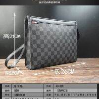 ต้นฉบับ New business casual high-capacity hand bag mens fashion trend in hand bag big clip package male social guy