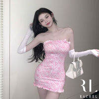 ฤดูร้อนใหม่สไตล์สาว HOT  Mini dress cute เดสรกระโ)รงสั้น Slim เห็นสัดส่วยชัดเจน สินค้ามีพร้อมส่งมากจ้า