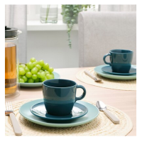 Cup with saucer, 25 cl ./4 pieces.