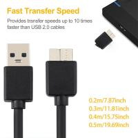 USB3.0AM To MicroB Mobile Hard Disk Data Cable USB3.0 Cable Cable Data Data Disk Hard Box E8J9