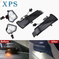 ไฟส่องพื้นแสดงกระจกด้านข้างไฟสัญญาณ LED เลี้ยวแบบไดนามิก Xps สำหรับ Mercedes Benz W204 CLA A B C E S Glla GLK W212 W176ระดับ CLS