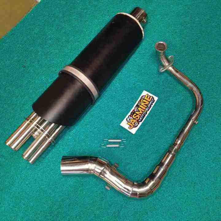 stainless Machine gun muffler for Beat carb / F.I / Scoopy / Genio