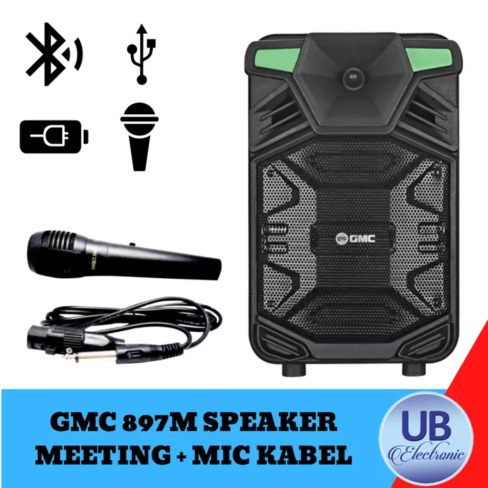 SPEAKER KARAOKE GMC 897M BONUSMICROFON KIMIS 3381/ SPEAKER BLUETOOTH