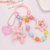 ?【Lowest price】Wonderful กระเป๋าพวงกุญแจอะคริลิคแฟชั่นเพนตาแกรมสีสันสดใสทันสมัย