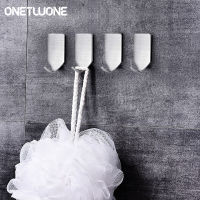 Onetwone 8ชิ้นตะขอสแตนเลสสตีลที่แขวนผ้าเช็ดตัวห้องน้ำห้องครัวผนังชั้นเก็บของตะขอจัดเก็บ