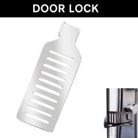 Portable Door Lock Punch-free Security Door Locker Anti Lock Metal Hotel Door Tool Latch Stopper Room Travel Safety Home Theft W5J9