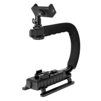 U C Shaped Holder Grip Handheld Camera Stabilizer Holder Grip Flash Bracket Mount Adapter Single Hot Shoe for Dslr Slr