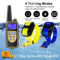 800m Electric Dog Training Collar Remote Control Waterproof Rechargeable Vition With LCD Display Suitable For All Dogs