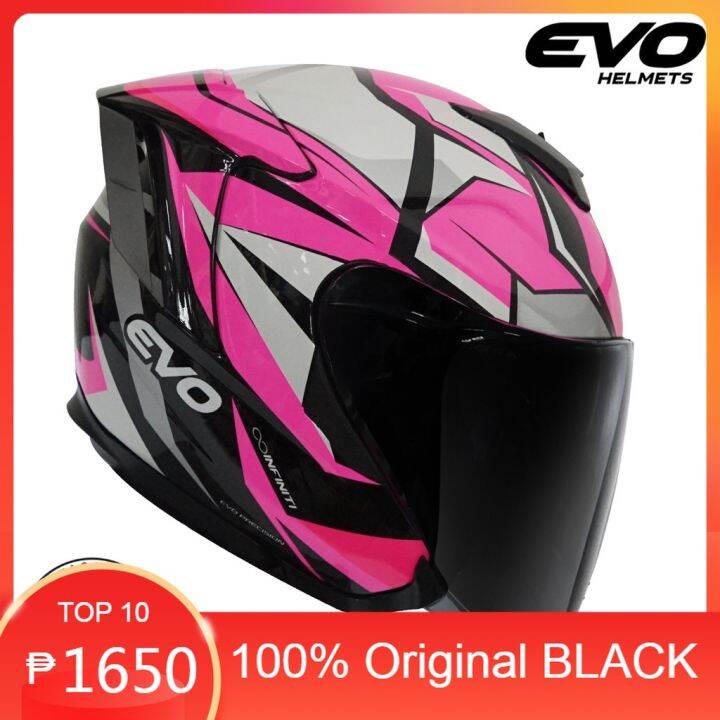 Legit EVO RX5 Infiniti Half Face Dual Visor Helmet with Free Clear Lens Lazada PH