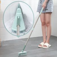 Triangular Floor Brush Bathroom Long handled Floor Bristles Ceramic Tile Cleanin Glass Window Cleaning Tools Bristles Ceramic