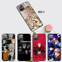 Casing หรับ iPhone 14 13 11 Pro Max 11 Mini 8+ 8 Plus G145 Jujutsu Kaisen Yuji Itadori Anime Pattern Phone เคสโทรศัพท์ อ่อนนุ่ม TPU Shockproof Black ปก