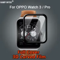 สำหรับ OPPO Watch 3 Pro S Mart W Atch อัลตร้าล้างเต็มปก3D โค้งชุบนุ่ม PMMA ฟิล์ม PET ป้องกันหน้าจอ-ไม่แก้ว