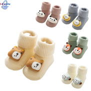 Infant Babies Anti-slip Floor Socks Newborn Cotton Cartoon Doll Warm Socks