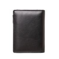 Men Short Genuine Leather Wallet Zipper Wallets Multi-card Holder Money Clip