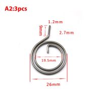 New Product High Quality 3Pcs 26Mm 27Mm 28Mm Flat Wire Door Lock Handle Spring Coil Tools Home Door Replacement Return Torsion Springs 2022