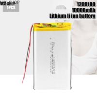 NIXI SHOP 3.7V 1000mAh Lipo Li-Po แบตเตอรี่ลิเธียม Batteria 1260100 พร้อม PCB Li-Polymer แบตเตอรี่เปลี่ยนแบตเตอรี่สำหรับแท็บเล็ต DVD