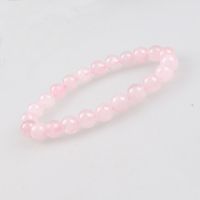 【hot】✵✁▣  Stone Beads Pink Elastic Jewelry 6 8 10 12mm Woman