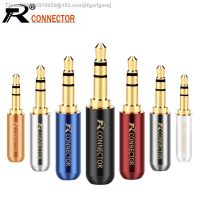 ▫ 10pcs/lot 3 Poles Stereo 3.5mm Connector Copper Tube Gold Plated 3.5mm Mini Jack Stereo Male Plug Earphone Headphone Adapter
